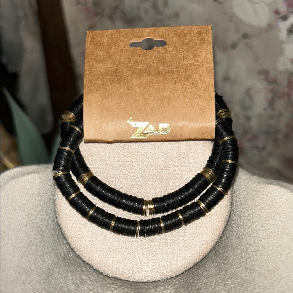 Zap Black and Gold Geometric Bracelet Made in India